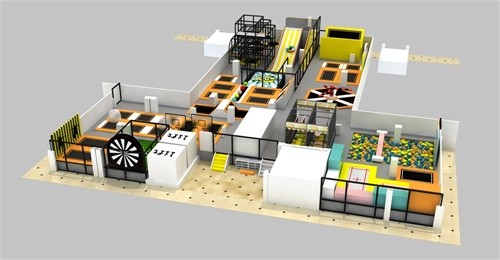 Trampoline park big play center for kids and adults 