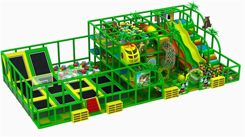 Jungle theme Indooor playground with trampoline park in India