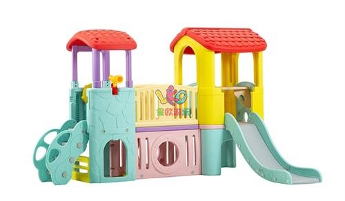 kids plastic playhouse with slide for kids 